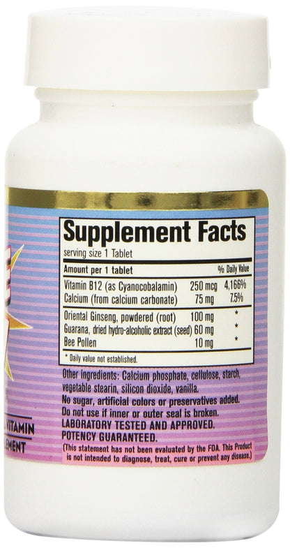 California Natural Pick Me Up Vitamin, 60 Count – Mild Energy