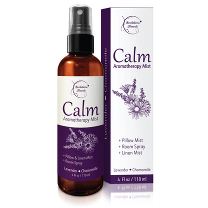 Calm Aromatherapy Mist with Lavender & Chamomile – Natural Sleep & Pillow Spray | Brookethorne Naturals