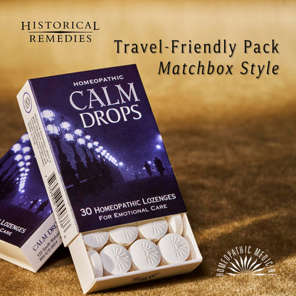 Calm Drops Homeopathic Lozenges – Vegan, Gluten-Free Vanilla Flavor