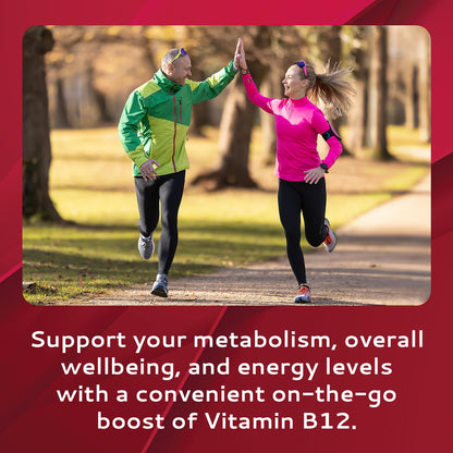 CALMOUR Vitamin B12 Strips 10 Pack – 1500 mcg, Mint, Vegan & Gluten Free