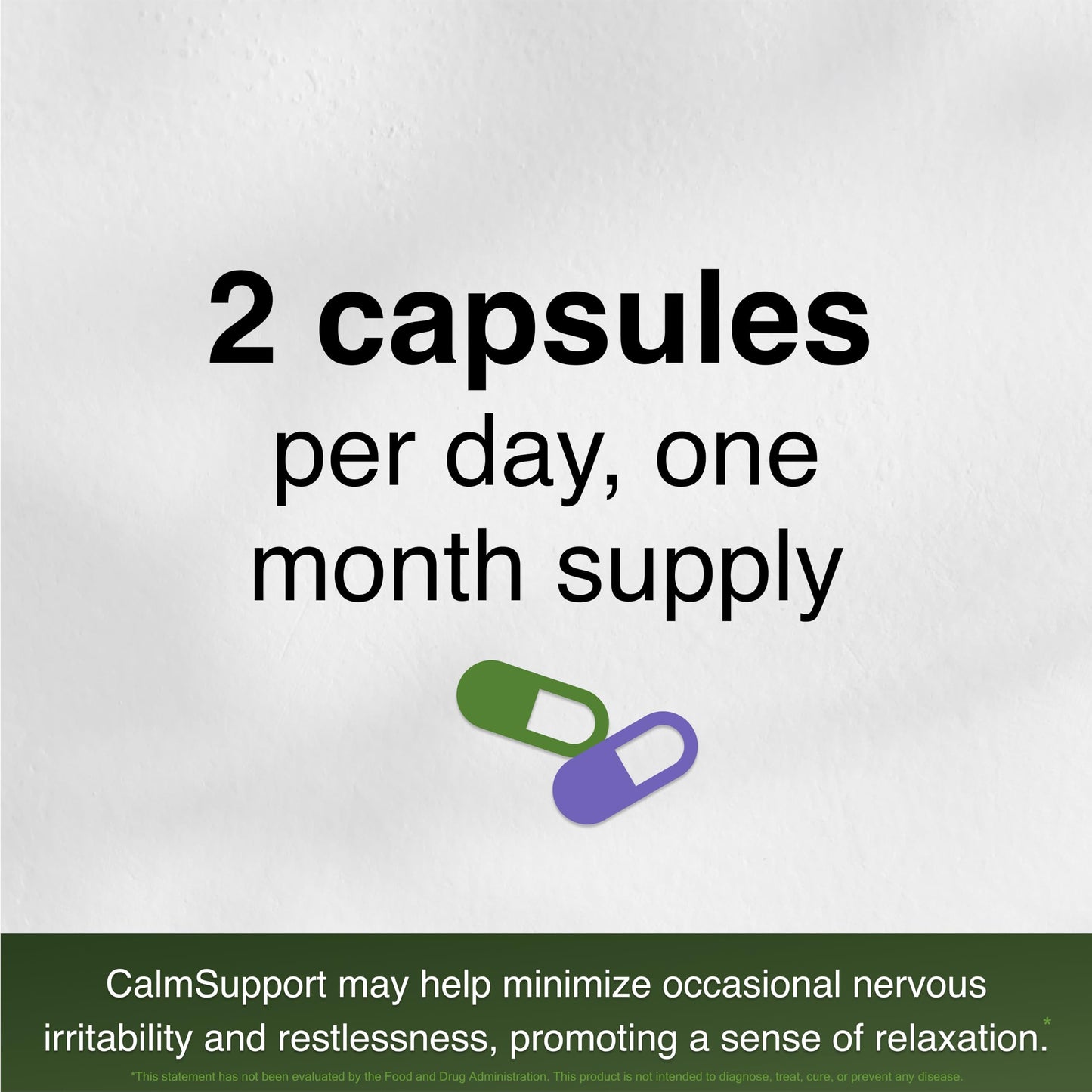 CalmSupport: Stress & Relaxation Support - Ashwagandha, Passion Flower, Valerian Root, Ginger, GABA, Velvet Bean, Motherwort, Oat Seed, Phyllanthus, L-Theanine, L-Tryptophan, Folate, C,B1,B6,B12,Zinc