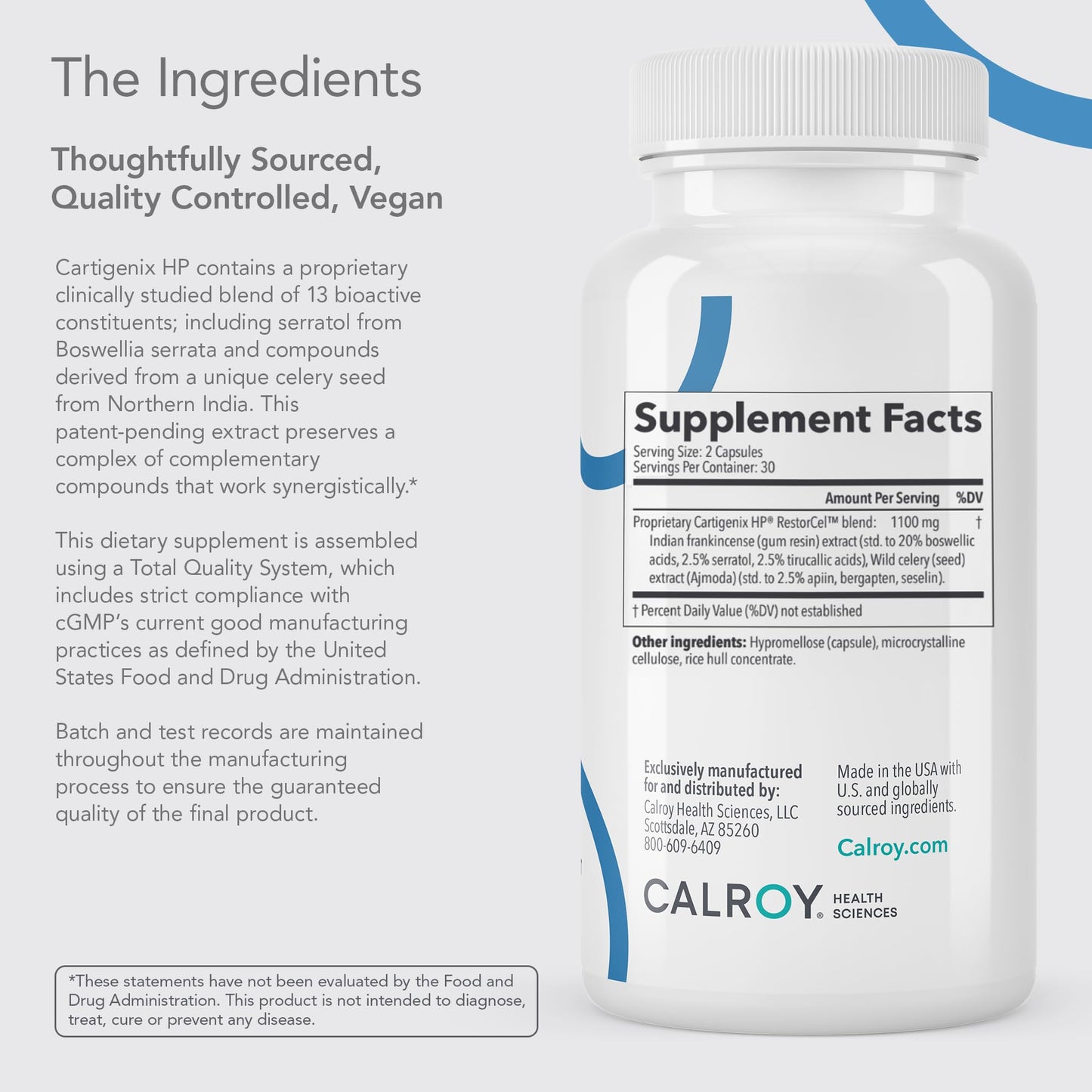 Calroy Cartigenix HP Joint & Cartilage Support – 60 Vegan Capsules