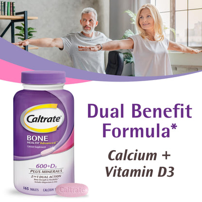 Caltrate 600 Plus D3 Minerals Calcium & Vitamin D Tablets – 120 ct