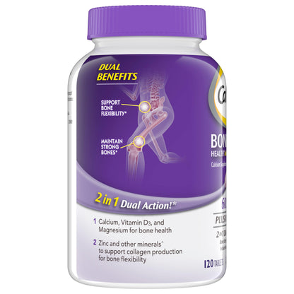 Caltrate 600 Plus D3 Minerals Calcium & Vitamin D Tablets – 120 ct