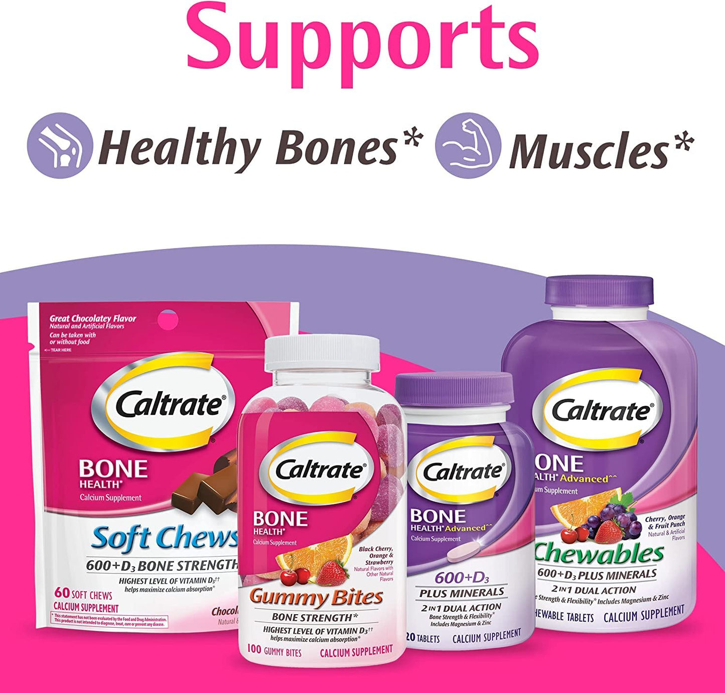 Caltrate Minis + Minerals – 150 Count (Pack of 2) | Calcium + Vitamin D3 + Zinc, Copper & Manganese