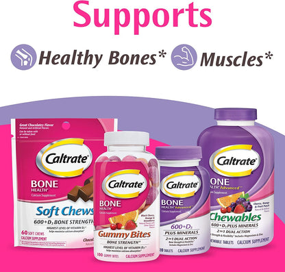 Caltrate Minis + Minerals – 150 Count (Pack of 2) | Calcium + Vitamin D3 + Zinc, Copper & Manganese