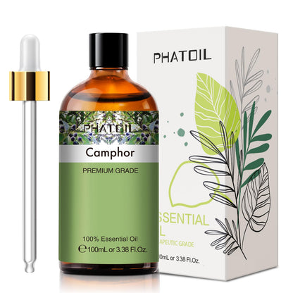 Camphor Essential Oil 100ml | PHATOIL Aromatherapy for Diffusers, DIY Candles & Soaps