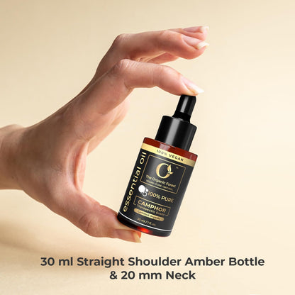 100% Plant Based Organic Camphor Essential Oil - Pure & Steam Distilled
