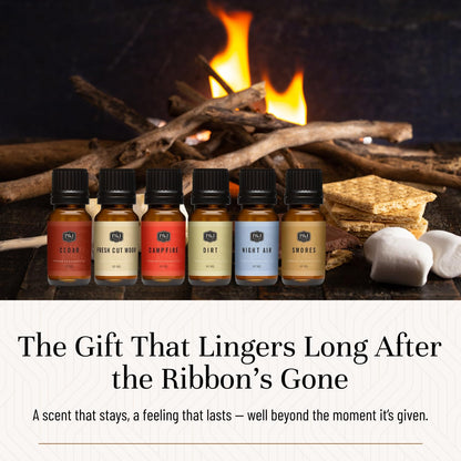 P&J Trading Fragrance Oil Camping Set | Campfire, Cedar, Fresh Wood & Night Air