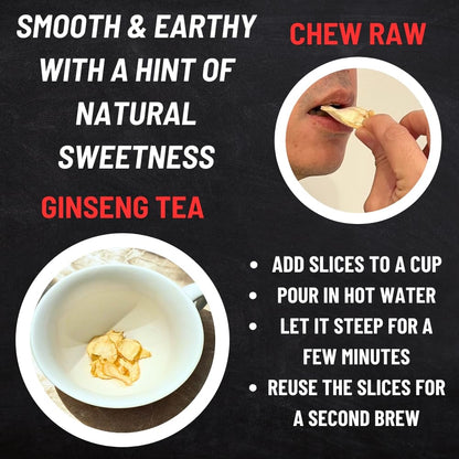 Canadian Vita Ginseng Root Slices – Premium Ontario Dried Ginseng for Tea & Energy