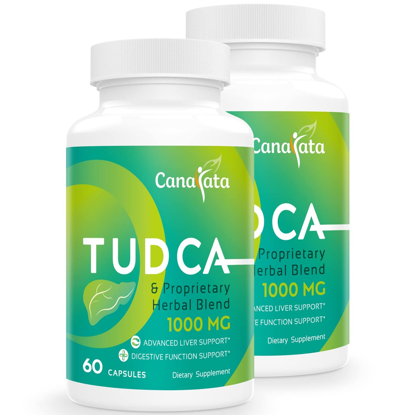 Canarata TUDCA Liver Support 1000mg – 120 Vegan Capsules with Milk Thistle