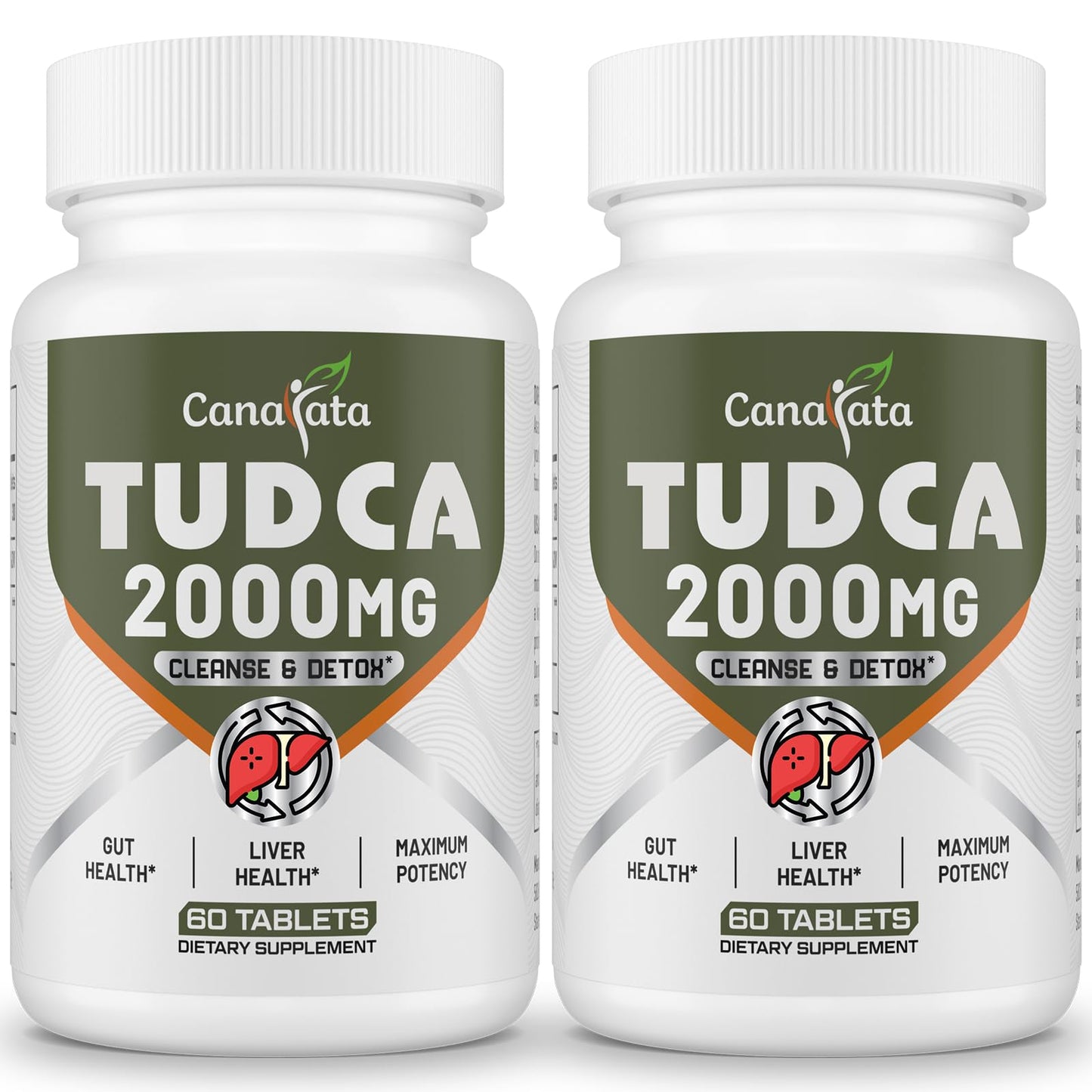 Canarata TUDCA 2000mg – Liver Detox, Bile Salts Support & Liver Health – 60 Day Supply