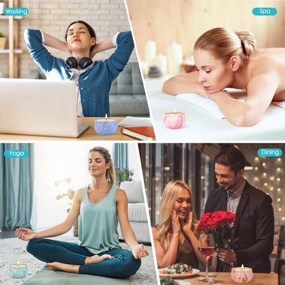 Candle Gifts: 4-Pack Scented Aromatherapy Soy Candles Gift Set