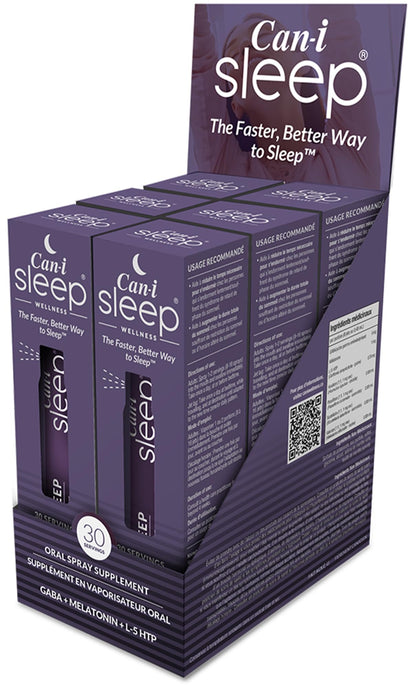 Feel Amazing Sleep Spray by Cani Brands – Fast Sleep Onset in 10 Minutes, All-Natural Sleep Aid for Adults, Six Pack 180 Servings