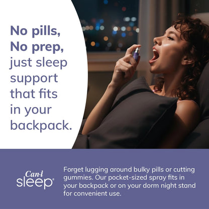 Feel Amazing Sleep Spray by Cani Brands – Fast Sleep Onset in 10 Minutes, All-Natural Sleep Aid for Adults, Six Pack 180 Servings