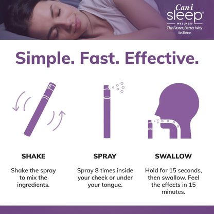 Feel Amazing Sleep Spray by Cani Brands – Fast Sleep Onset in 10 Minutes, All-Natural Sleep Aid for Adults, Six Pack 180 Servings