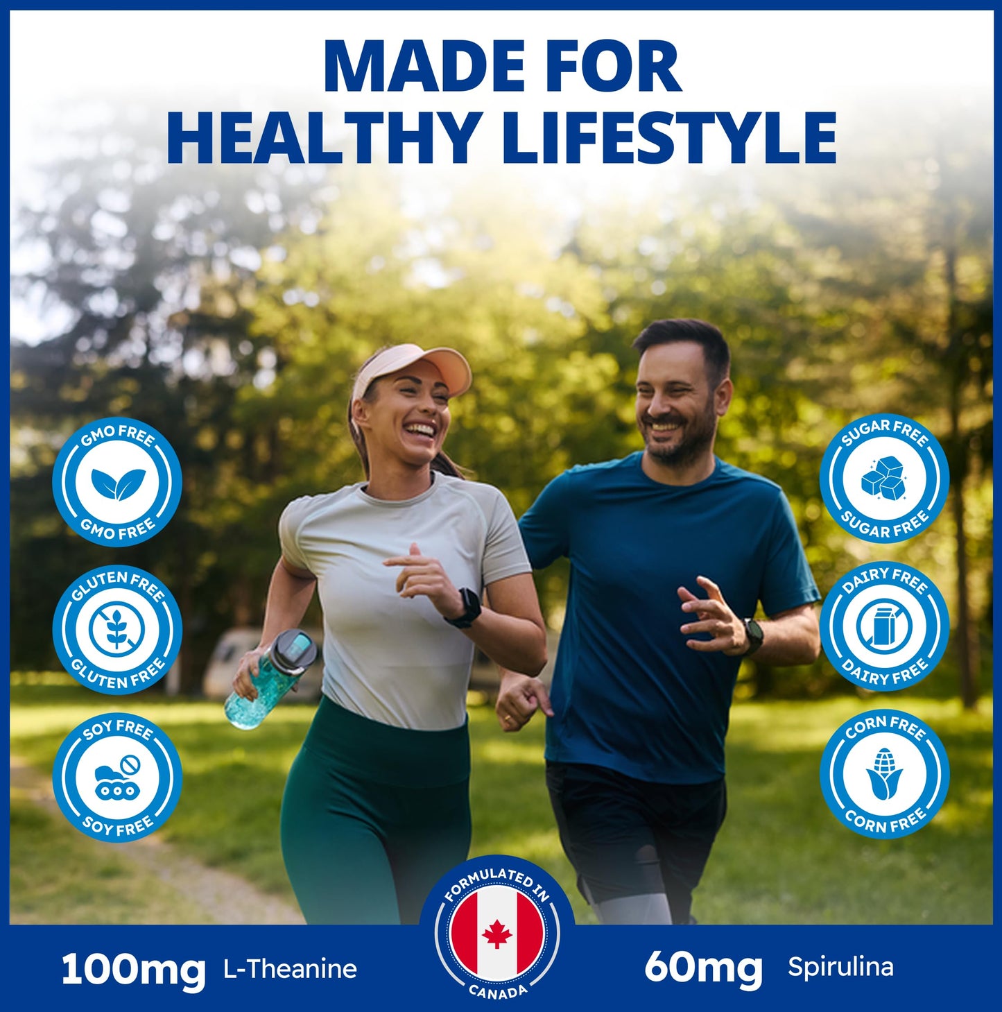 CanPrev Synergy B Complex with L-Theanine – 60 Capsules, 30-Day Supply