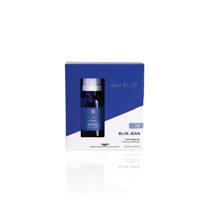 Capri Blue Diffuser Oil Refill - Blue Jean Scent (0.5 fl oz) - Premium Fragrance Oil