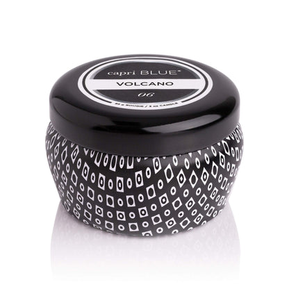 Capri Blue Volcano Mini Tin Candle - 3 oz - Black Jar | Soy Wax Blend