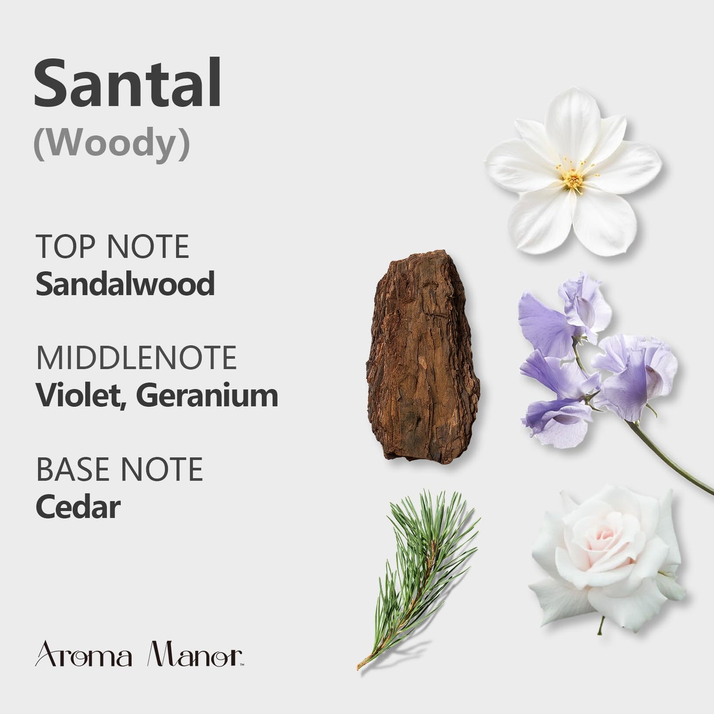 Car Diffuser Oil - Santal Essential Oil Blend | Luxury Hotel Inspired Aromatherapy 150ML