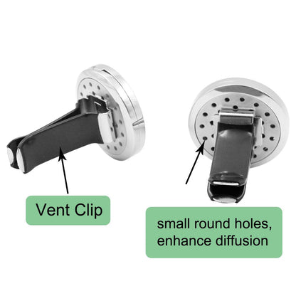 Car Diffuser Vent Clip - 2 Pack 30mm with 12 Felt Pads | Gift for Women & Men