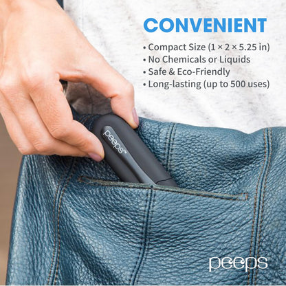 CarbonKlean Peeps Glasses Cleaner | Carbon Microfiber Tech | Soft Touch Red (3 Count)