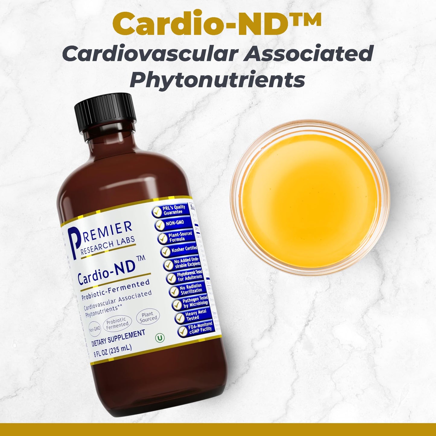 Premier Research Labs Fermented Cardio-ND — Probiotic Heart Health Liquid (8 oz)
