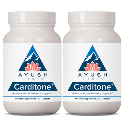 Ayush Herbs Carditone – Natural Heart Health Supplement with Rauwolfia, Arjuna, Calcium & Magnesium | 60 Vegetarian Caplets