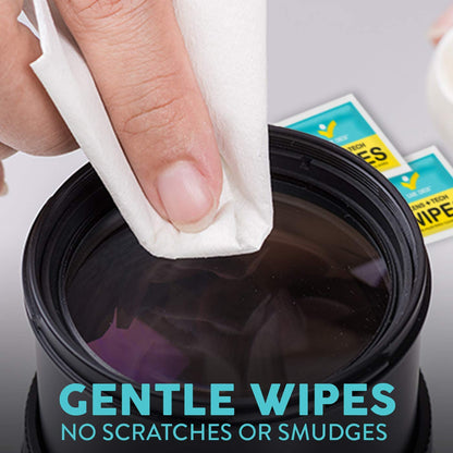 Care Check Lens Wipes – 300 Pre-Moistened Cleaning Wipes for Cameras & Screens