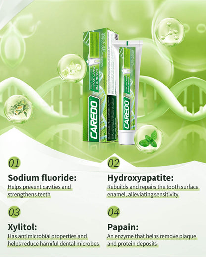 CAREDO Toothpaste Gum Repair for Root Canal Autotherapy - Mint 3.5 Oz x 2 Tubes