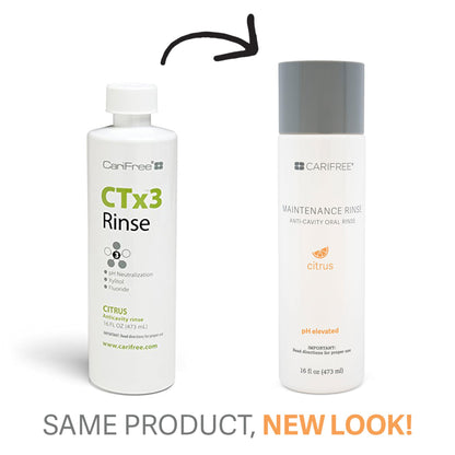 CariFree Maintenance Rinse Citrus – Dentist-Recommended Fluoride Mouthwash