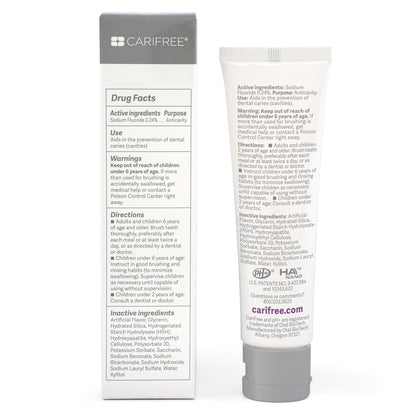 CariFree Gel 1100 – Grape Flavored Anti-Cavity Toothpaste with Nano Hydroxyapatite