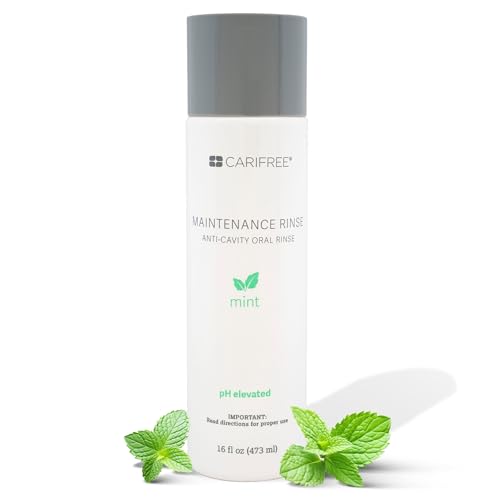 CariFree Maintenance Rinse – Mint Flavored Fluoride Mouthwash, Dentist-Recommended, Alcohol-Free