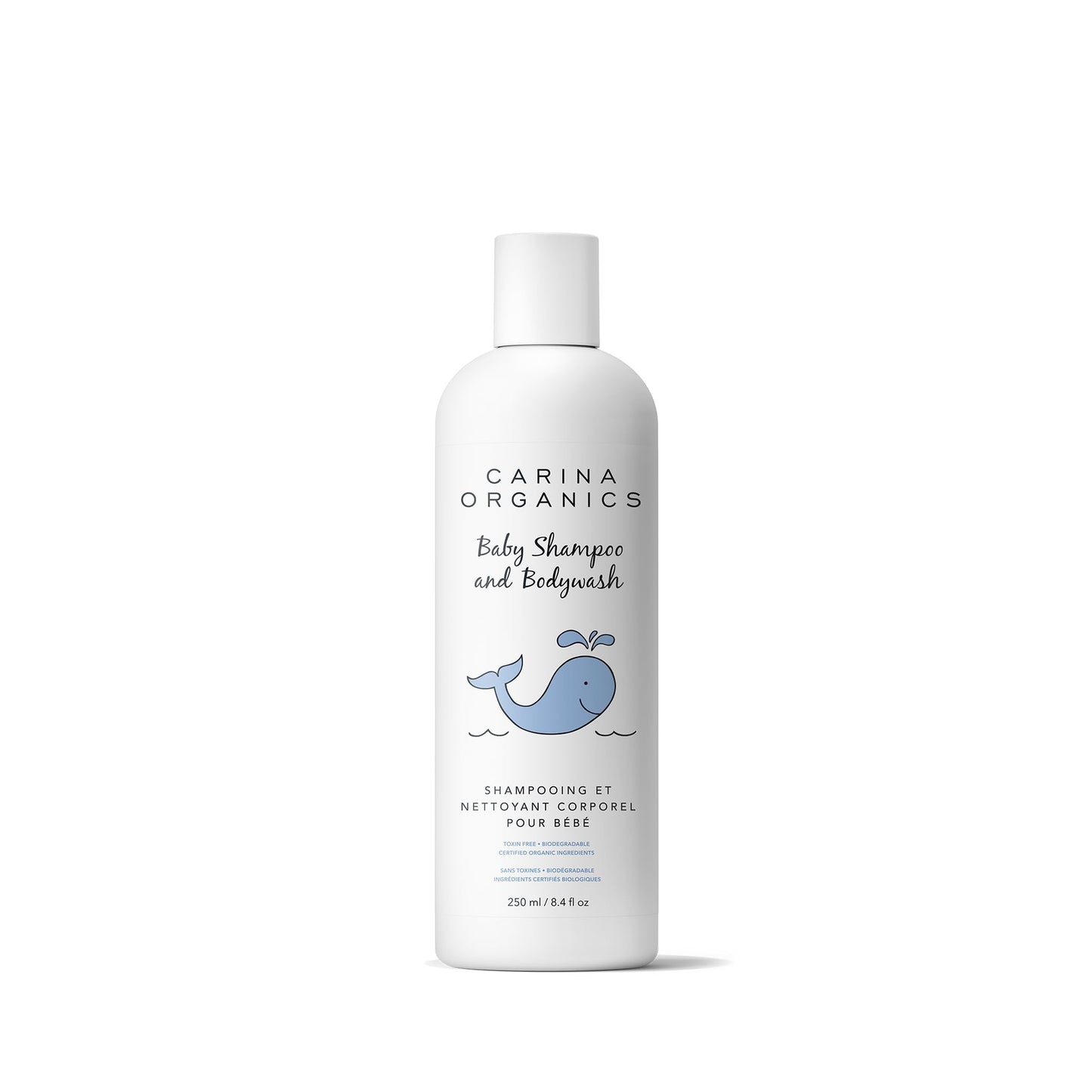 Carina Organics Baby Shampoo & Body Wash – Tear-Free, Mild, Organic