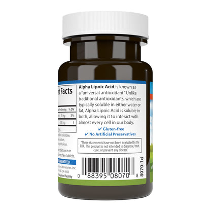 Carlson Alpha Lipoic Acid 300 mg – Energy Production & Universal Antioxidant (30 Tablets, Pack of 2)