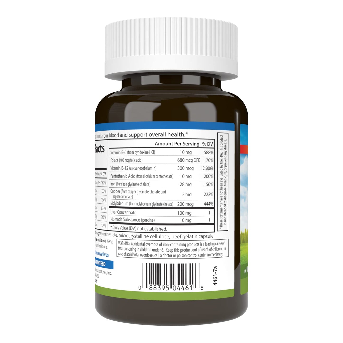 Carlson Blood Nutrients 28 mg Iron, 180 Capsules