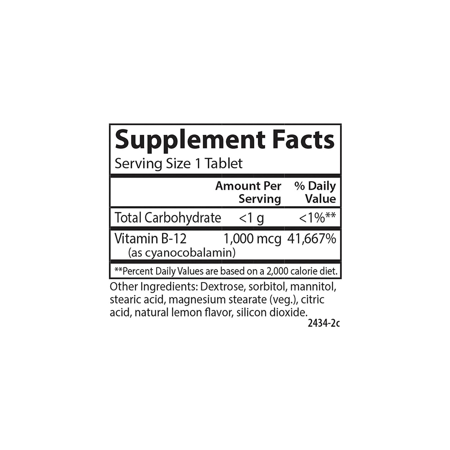 Carlson Chewable B-12 1000 mcg – Energy & Nerve Support, Lemon, 90 Tablets