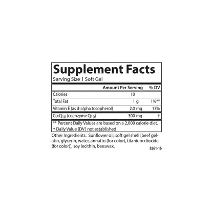 Carlson Co-Q10 300 mg – 60 Softgels | Energy Production & Heart Health