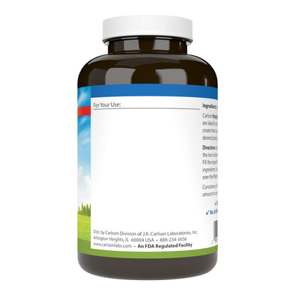 Carlson Empty Gelatin Capsules #00 - 150 Count | Easy to Separate & Fill