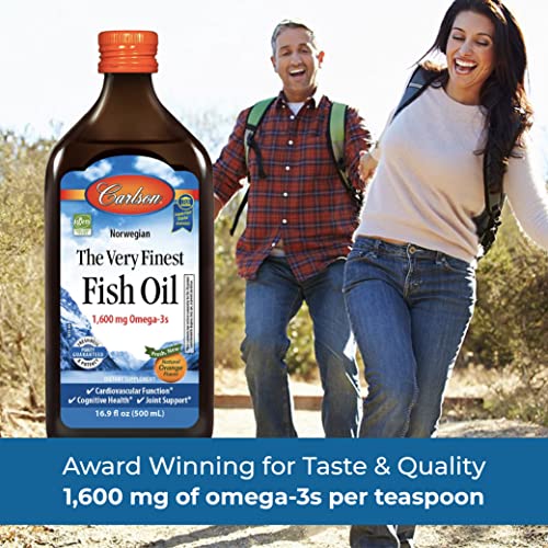 Carlson The Very Finest Fish Oil 1600 mg Omega-3s — Norwegian, Wild-Caught, Sustainably Sourced