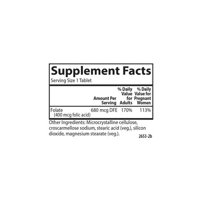 Carlson Folic Acid 400 mcg – Prenatal Support & Fetal Development | 300 Tablets