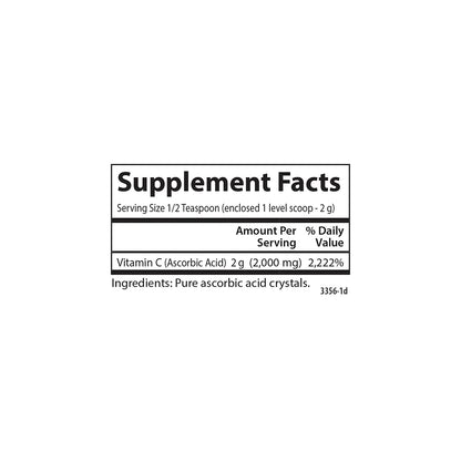 Carlson Labs Non GMO Vitamin C Crystals, 6 Ounce