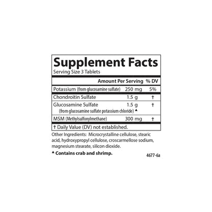 Carlson Nutra-Support: Glucosamine, Chondroitin & MSM for Joint Health (120 tablets)