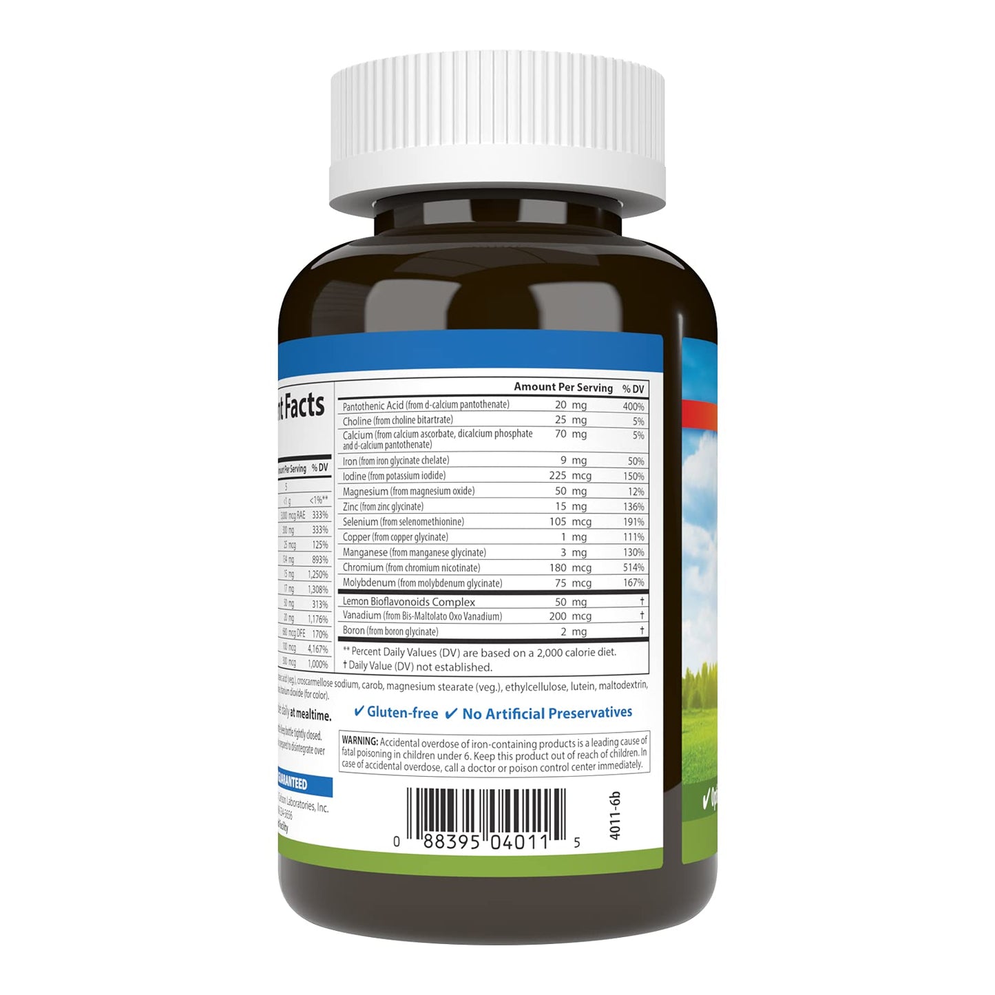 Carlson Super 1 Daily Multivitamin - Vegetarian Formula, 120 Tablets