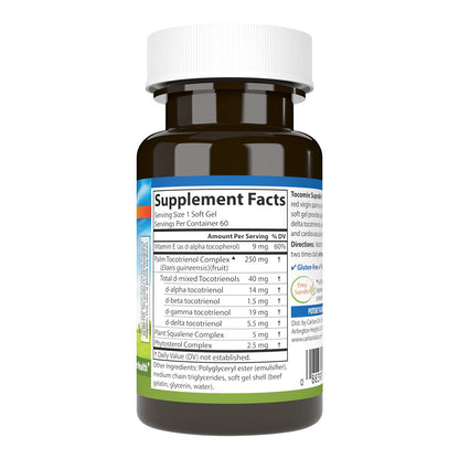 Carlson - Tocomin SupraBio: Bio-enhanced Tocotrienol Complex for Brain & Cardiovascular Health | 60 Soft Gels