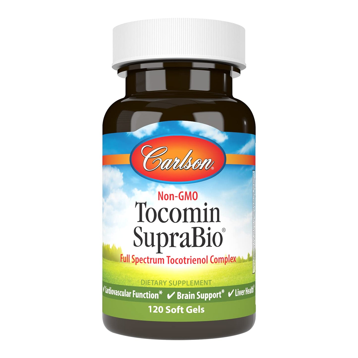 Carlson Tocomin SupraBio Full Spectrum Tocotrienol Complex - 120 Softgels | Non-GMO