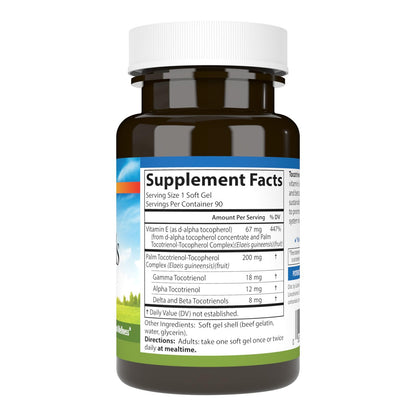 Carlson Tocotrienols 40 mg – Natural Vitamin E, 90 Softgels