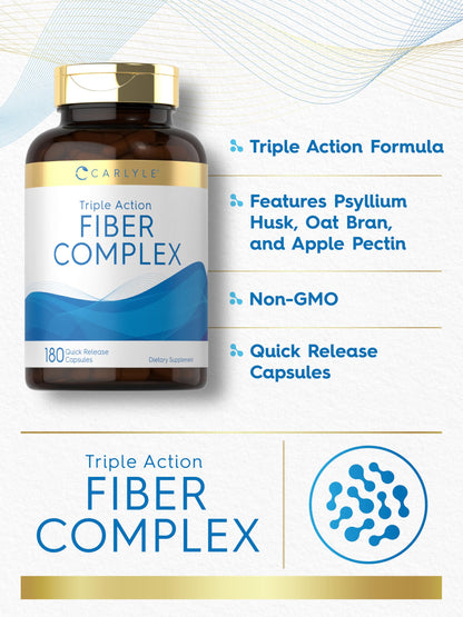 Carlyle Fiber Complex | 180 Capsules | Non-GMO Triple-Action Fiber