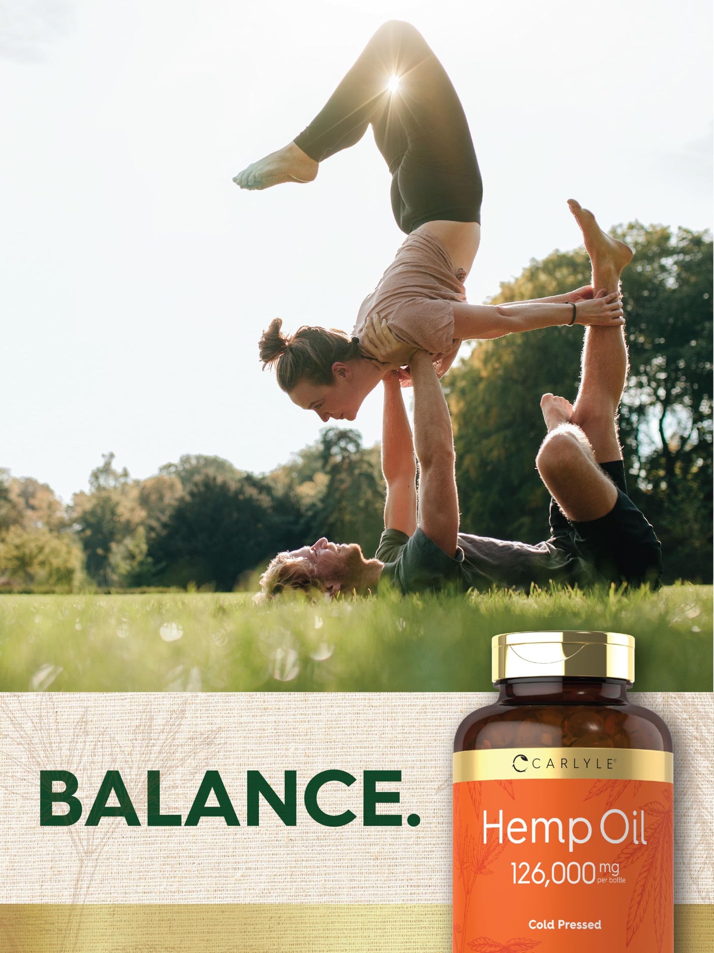 Carlyle Hemp Oil Capsules | 126,000 mg | 180 Softgels | Non-GMO, Gluten Free