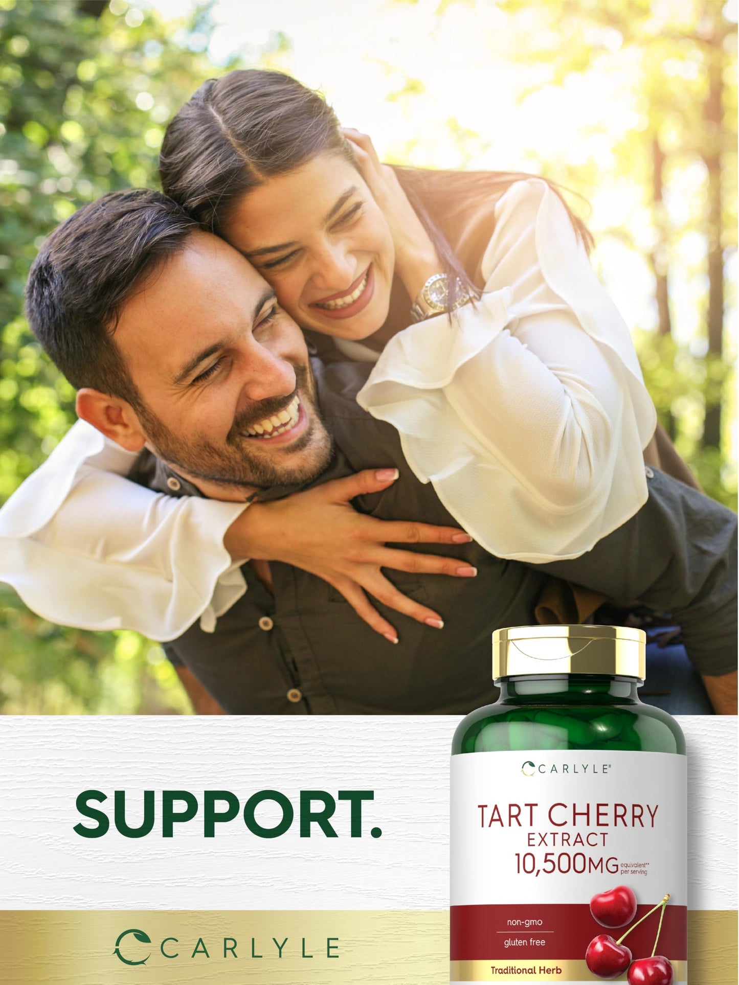 Carlyle Tart Cherry Capsules – 10,500mg, Pack of 2 | Non-GMO, Gluten Free | Tart Cherry Juice Extract